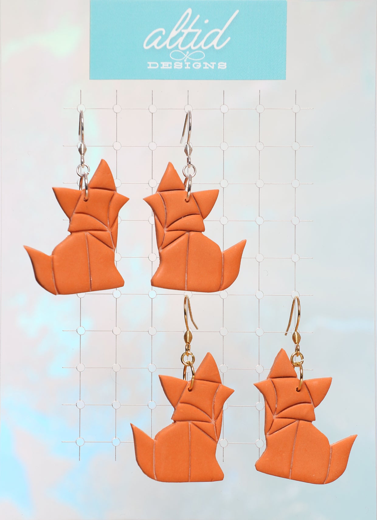 Fox Earrings - Origami