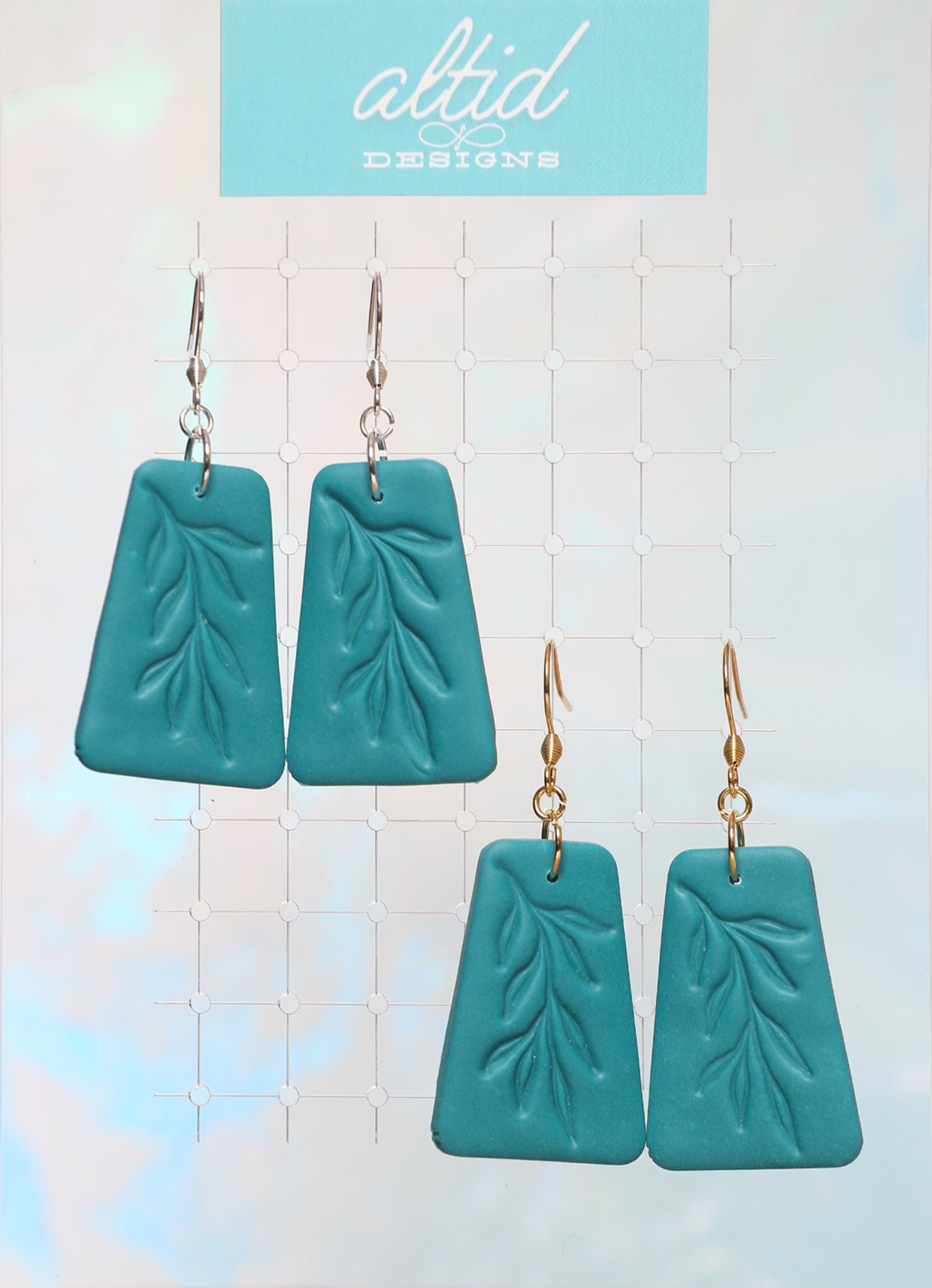 Olive Earrings - Sea Green